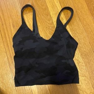 Black and gray camo lulu lemon align tank